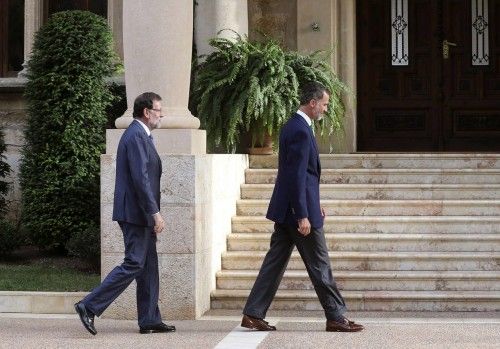 FELIPE VI Y RAJOY SE RE?NEN HOY EN SU ?NICO DESPACHO DEL VERANO EN MARIVENT