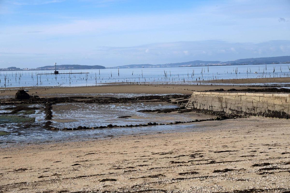 La ría asiste a las primeras "mareas vivas" del año.