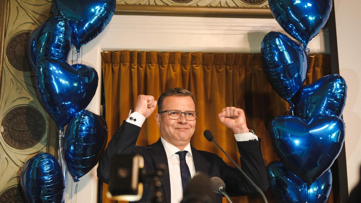 Petteri Orpo, líder de los conservadores y ganador de las elecciones en Finlandia