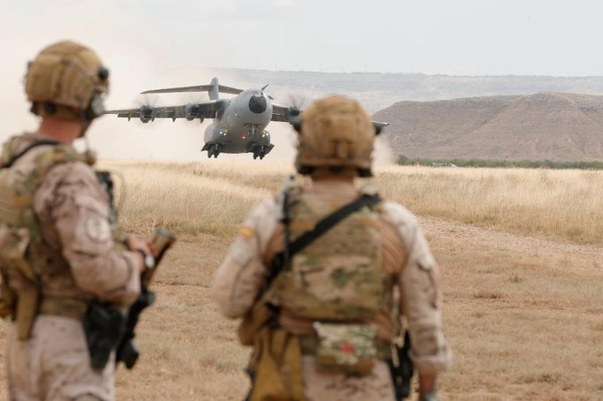 Imagen de prácticas realizadas por el ejercito del aire.