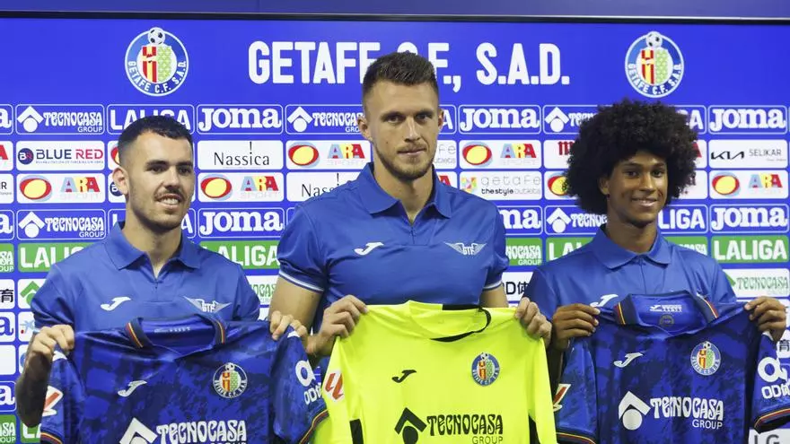 Álex Sola, Peter Federico, y Jiří Letáček, con "mucha ilusión" de jugar en el Getafe