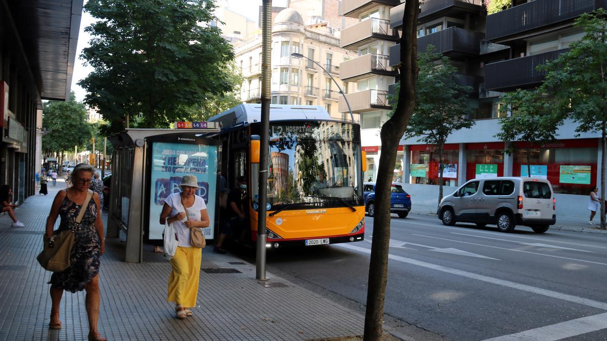 Un autobús urbà de Girona