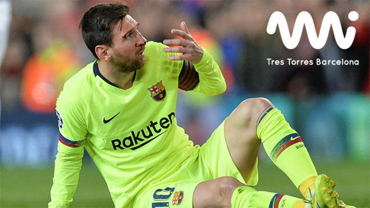 La escalofriante imagen de Messi sangrando por la nariz