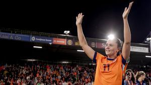 Lieke Martens disputó su último partido con la selección de Países Bajos en casa