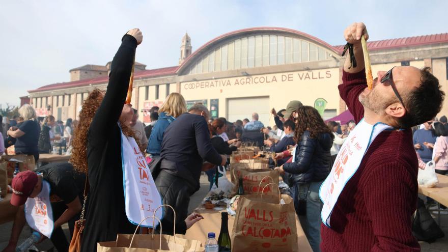 Gran fiesta de la 'calçotada' de Valls
