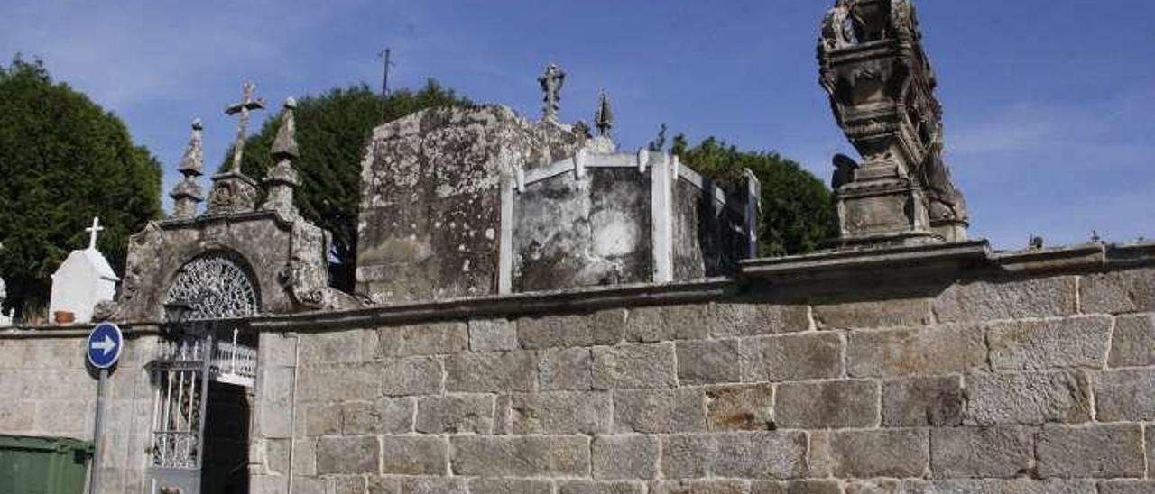 El camposanto de la calle San Xosé, ayer. // Santos Álvarez