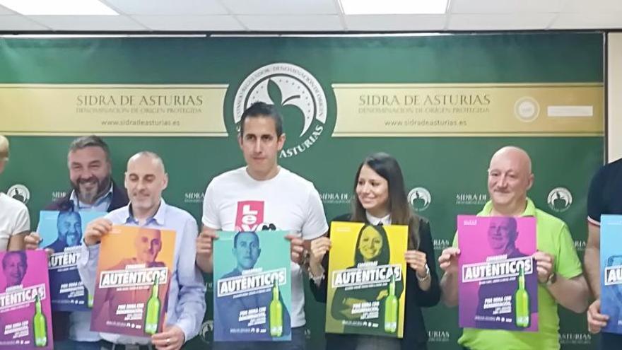 Seis chigreros protagonizan la campaña DOP Sidra de Asturias para incentivar su consumo