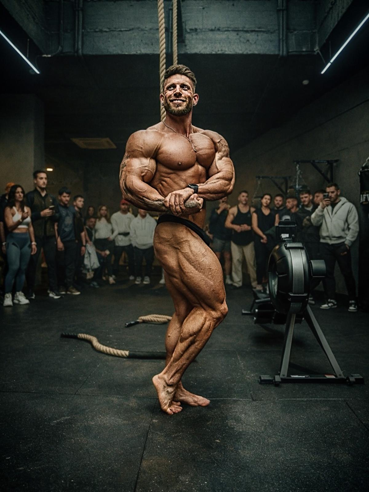 Kim Ángel en una actualización de su físico