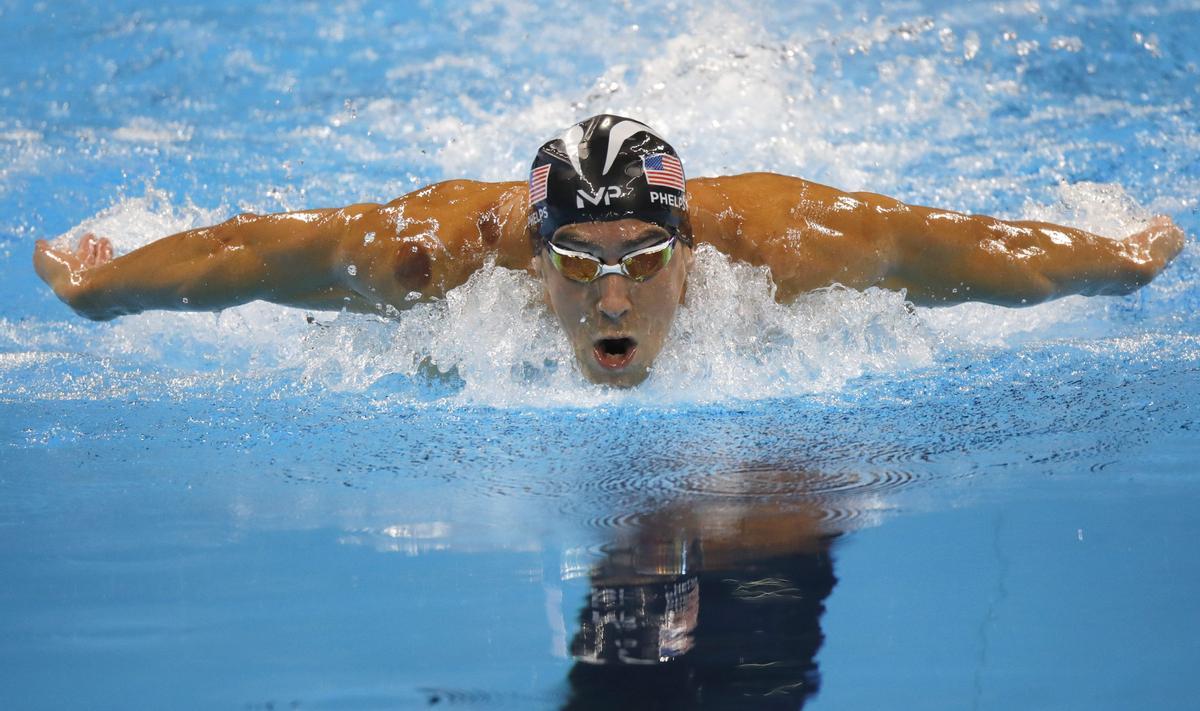 El estadounidense Michael Phelps en los JJOO de Río 2016.