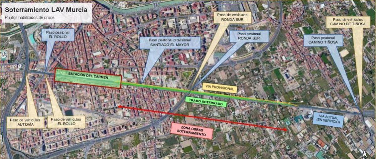 El puente de Ronda Sur seguirá sin ser peatonal