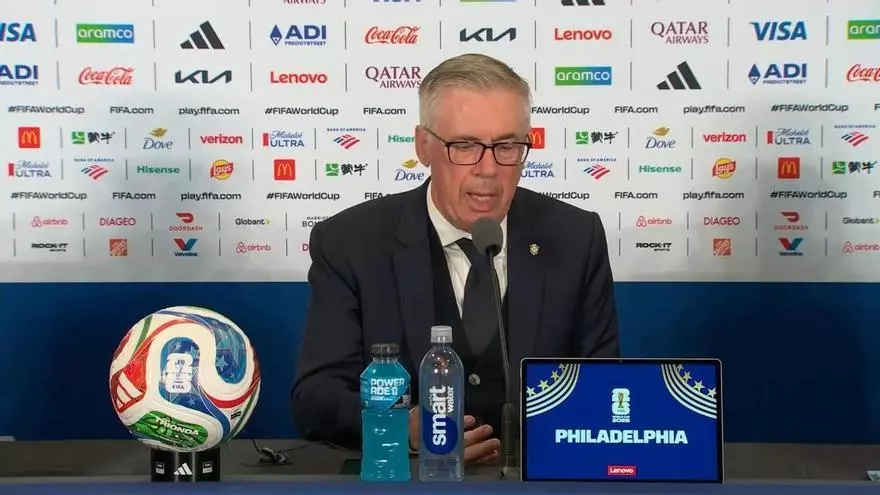 Ancelotti confirma que Neymar estará disponible ante Escocia y habla sobre la lesión de Raphinha