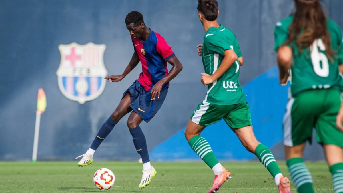 Ibrahim Baldé, en una imagen ante el Cornellà