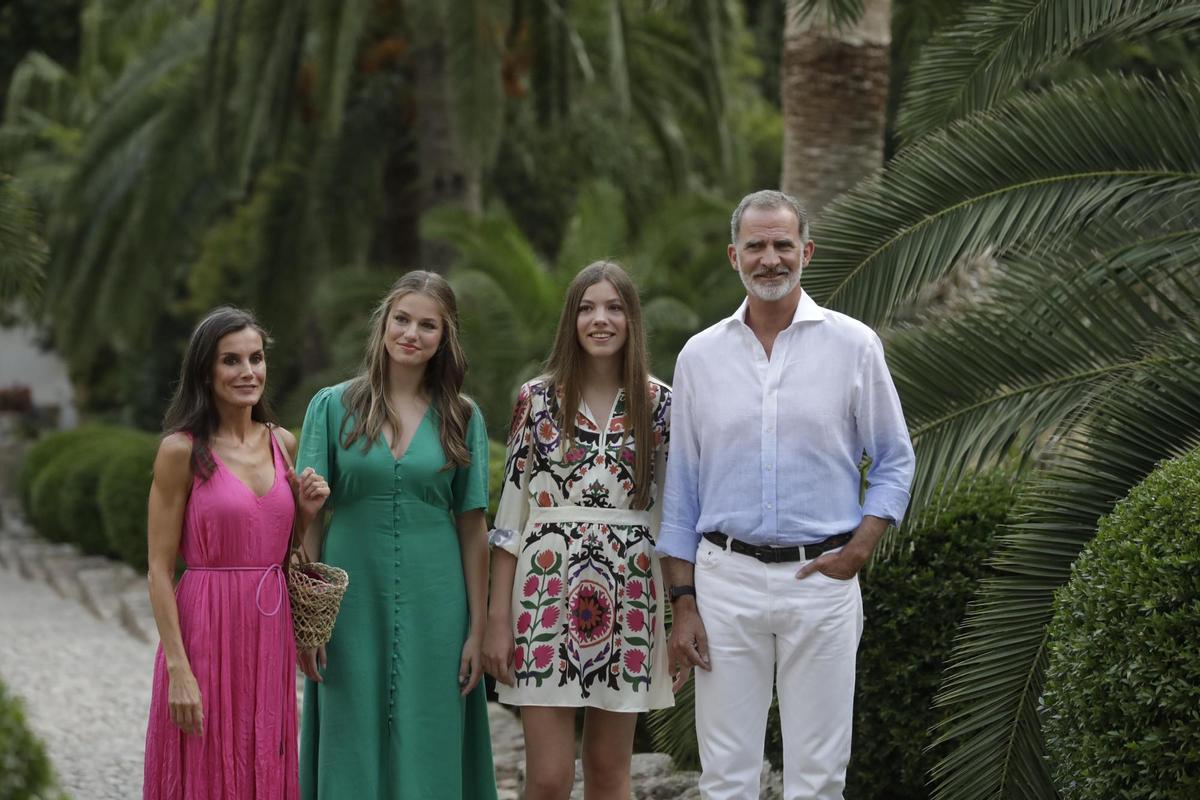 La Familia Real visita los Jardines de Alfàbia, en Mallorca