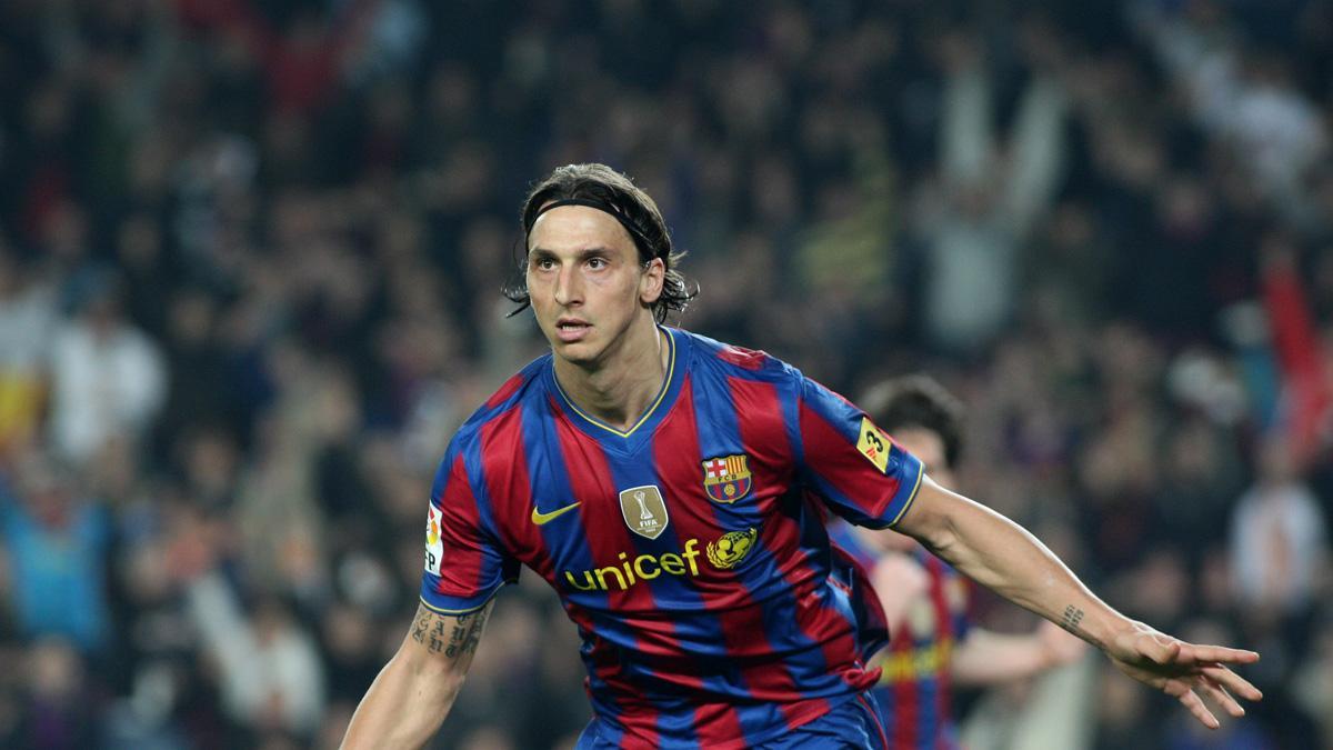 Ibrahimovic con la camiseta del FC Barcelona