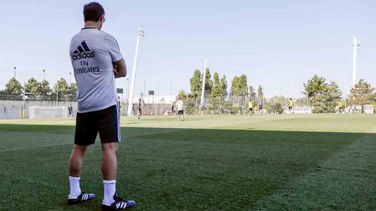 Julen Lopetegui, en el entrenamiento del Real Madrid