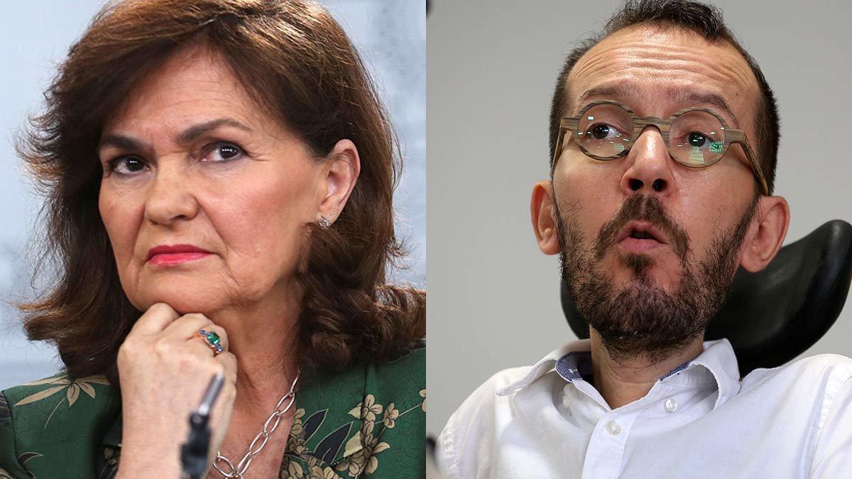 Carmen Calvo y Pablo Echenique.