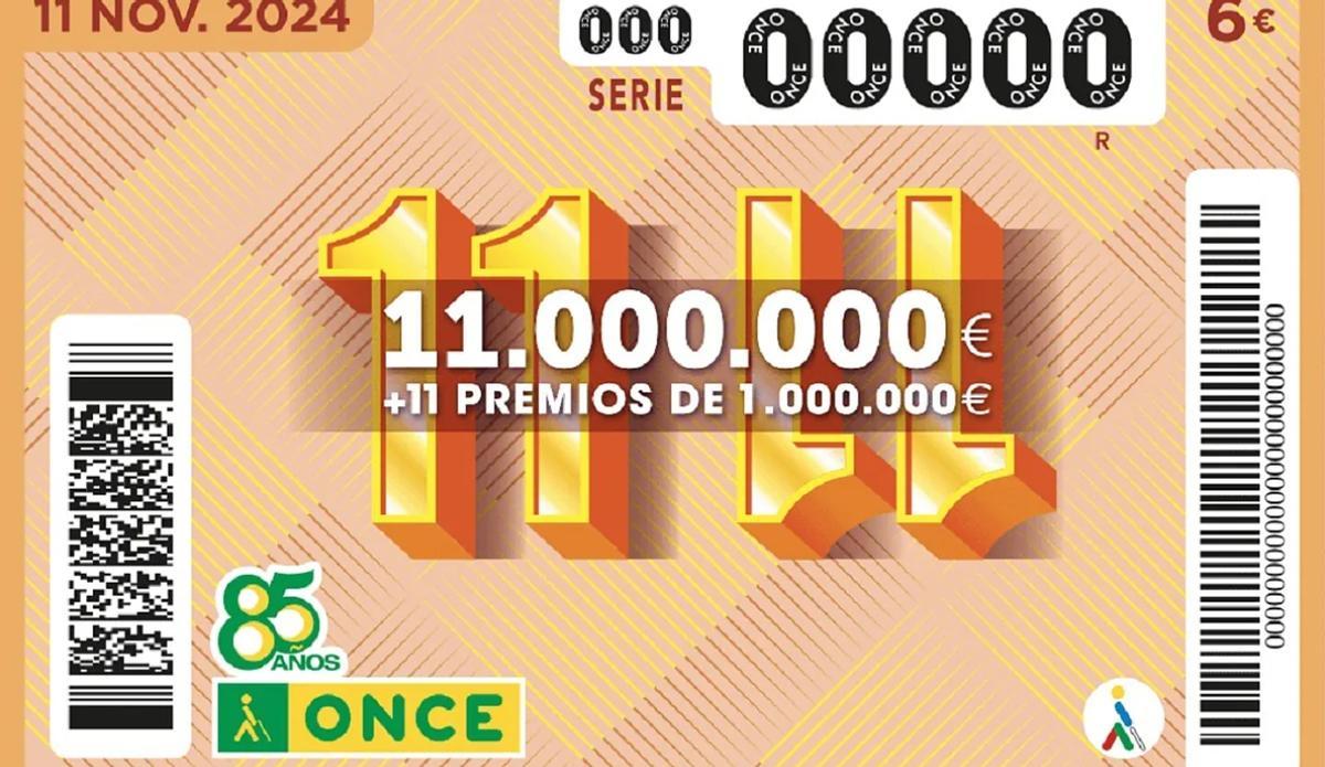 Boleto del Once de la Once