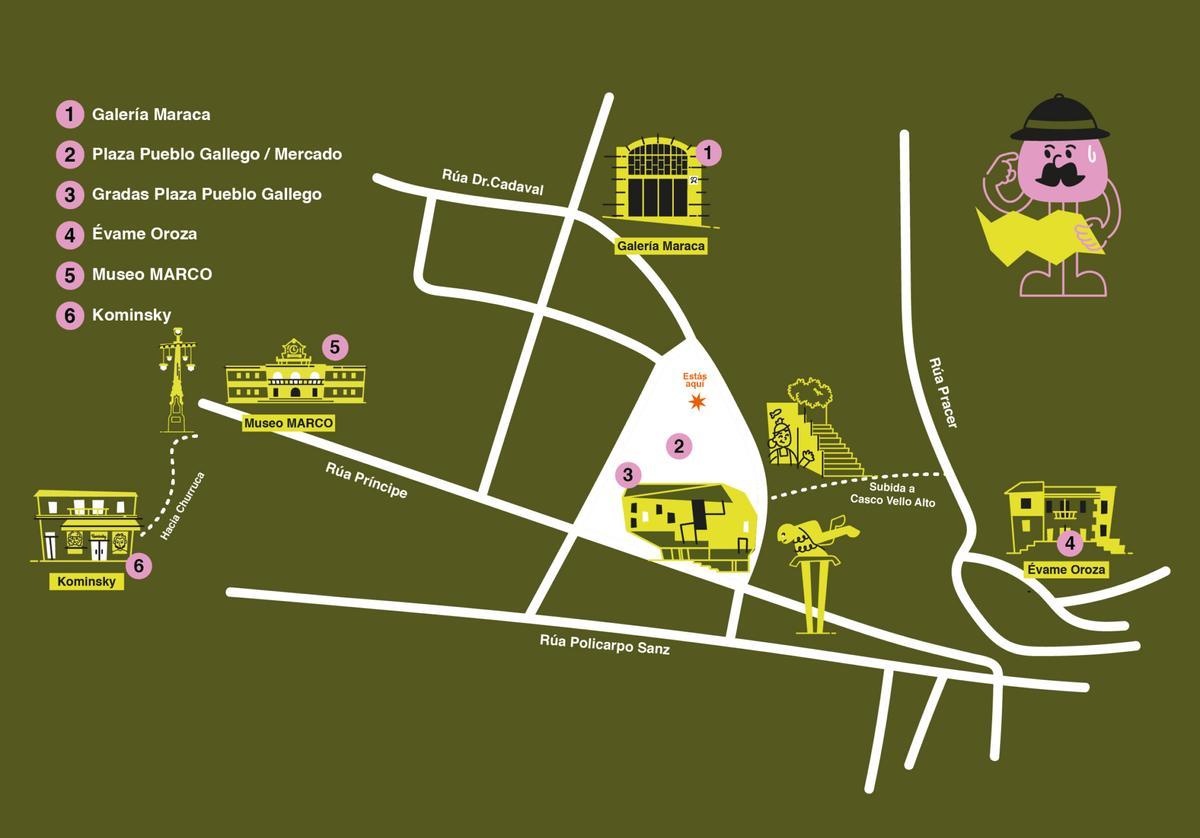 Mapa del festival Creativa