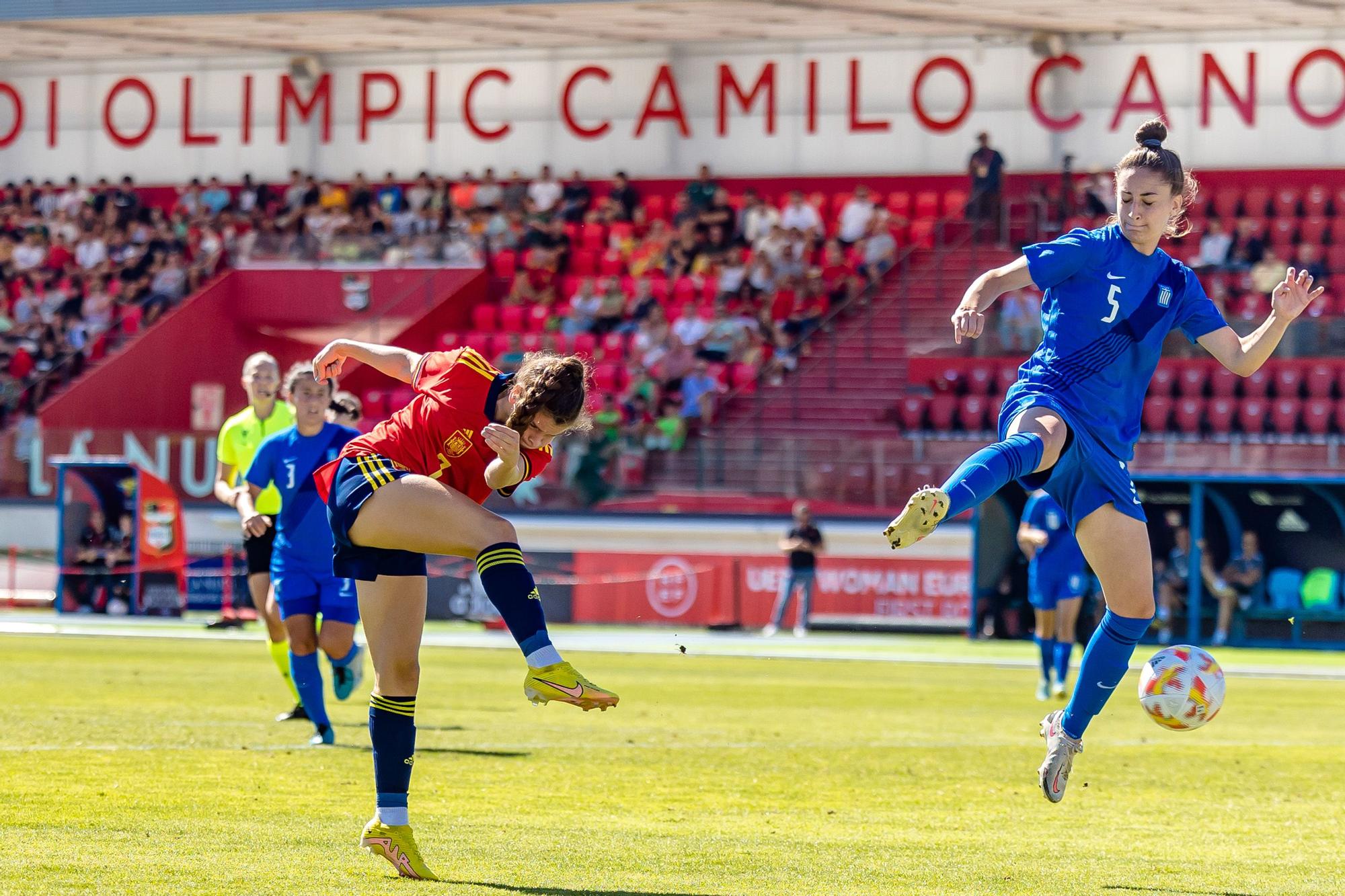 España sub 17 golea a Grecia en La Nucía. Torneo UEFA clasificatorio Eurocopa 2023