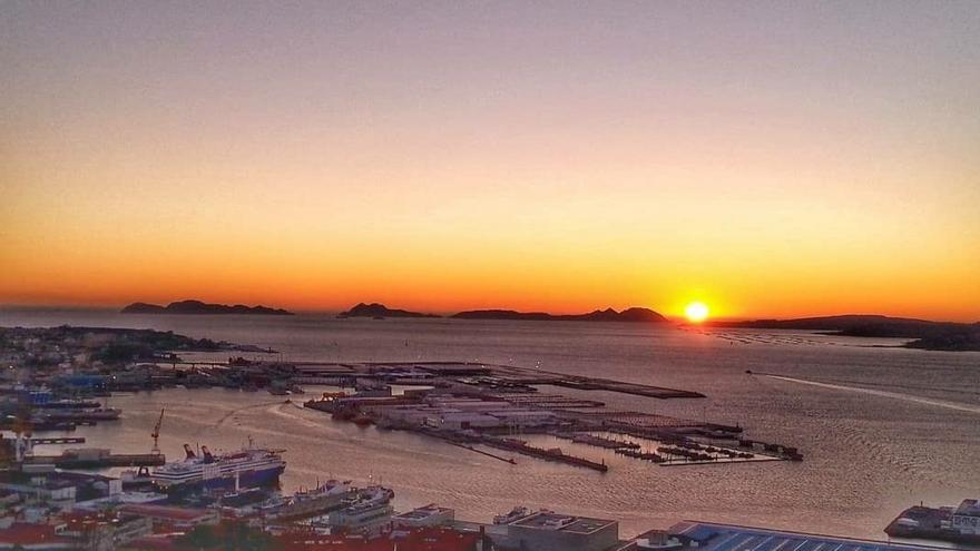 Vigo, desde O Castro. Foto de @ALCALDEJOS