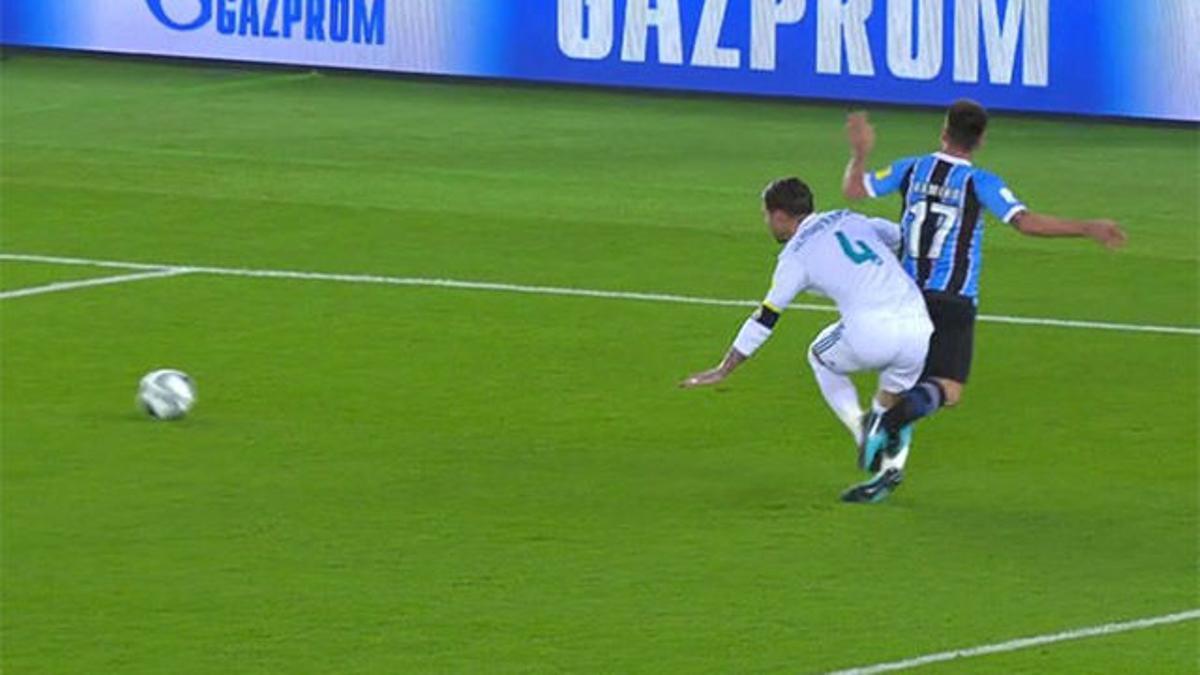 El penalti de Sergio Ramos en la final del Mundial de Clubes