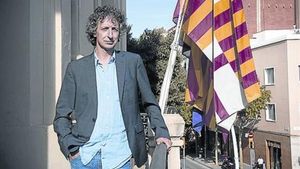 Seu del districte . Iniesta, al balcó on pronunciarà el pregó.