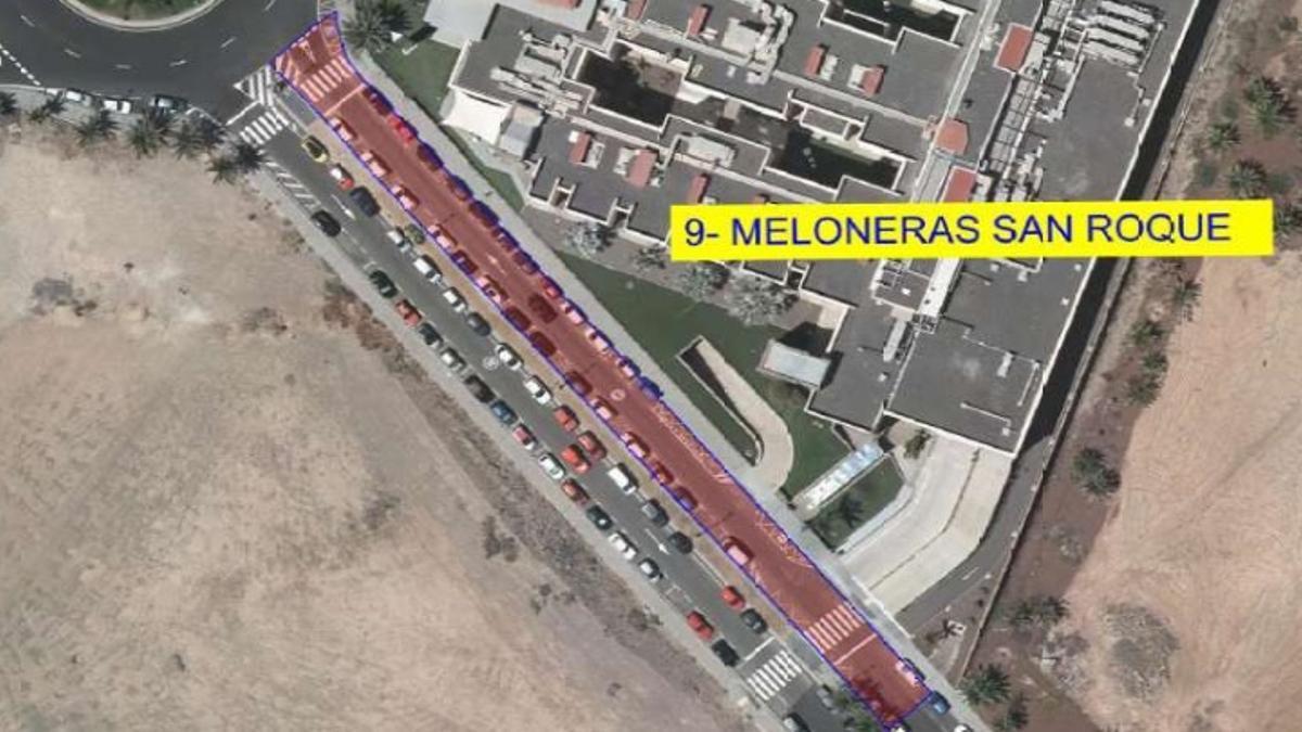 Corte de tráfico en la calle Mar de Siberia a la altura del Hospital San Roque