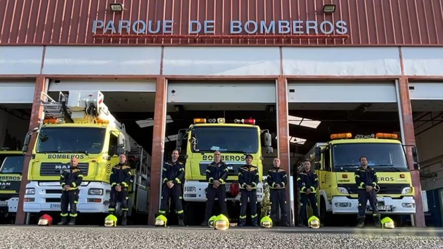 Los bomberos de Gran Canaria rinden tributo a su compañero Francisco José Sánchez Cazón