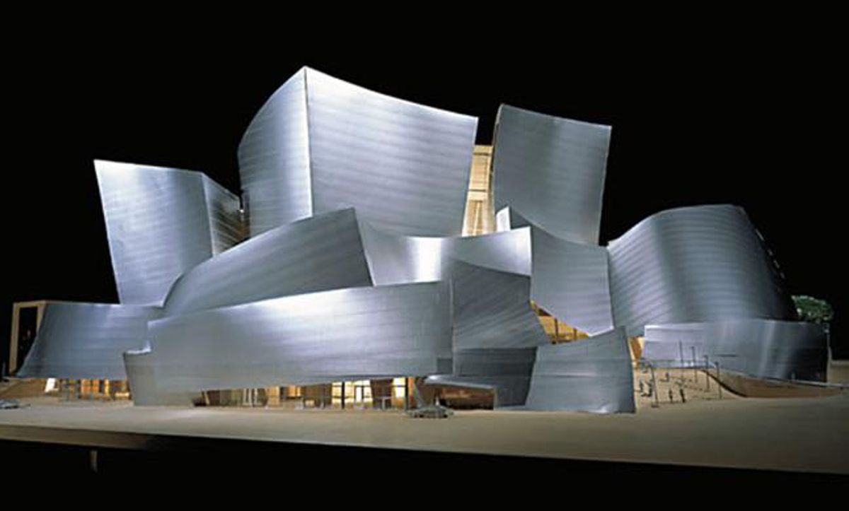 The Walt Disney Concert Hall a Los Angeles, dissenyat per l’arquitecte Frank Gehry.