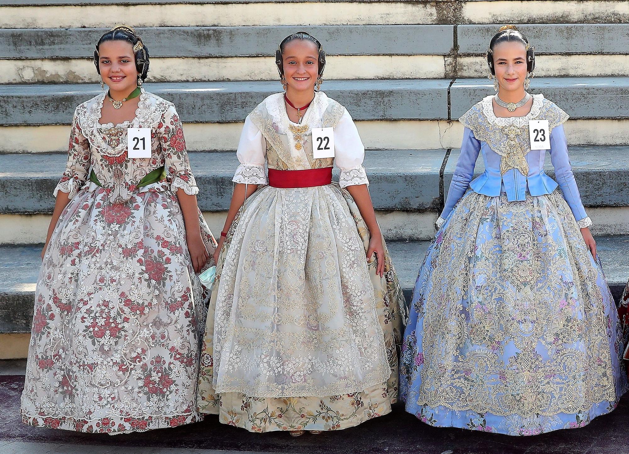 Las niñas que quieren ser fallera mayor infantil de València y corte 2022