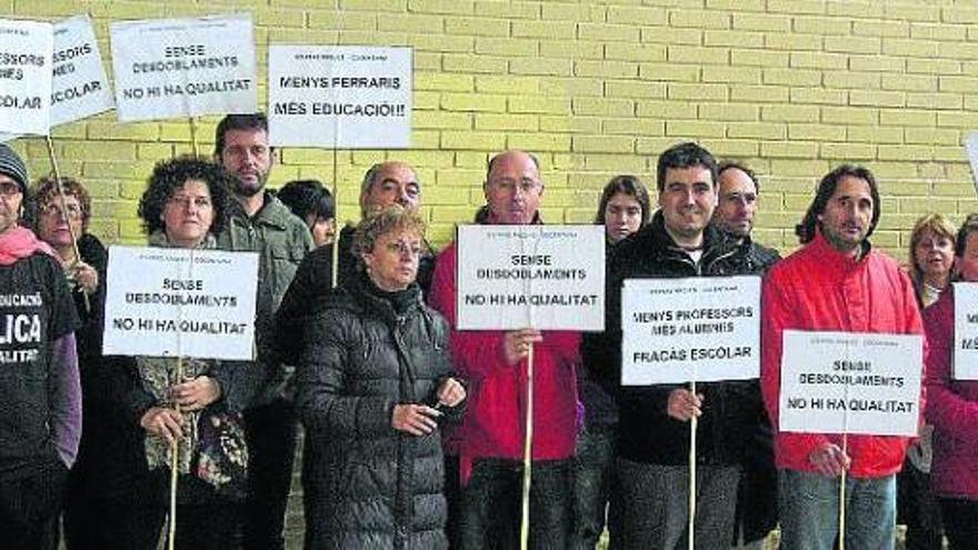 Protestas en el instituto Pare Arques