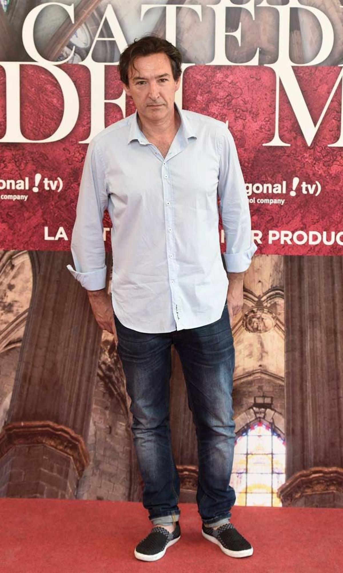 Ginés García Millán en la presentación del rodaje de la serie 'La catedral del mar'.