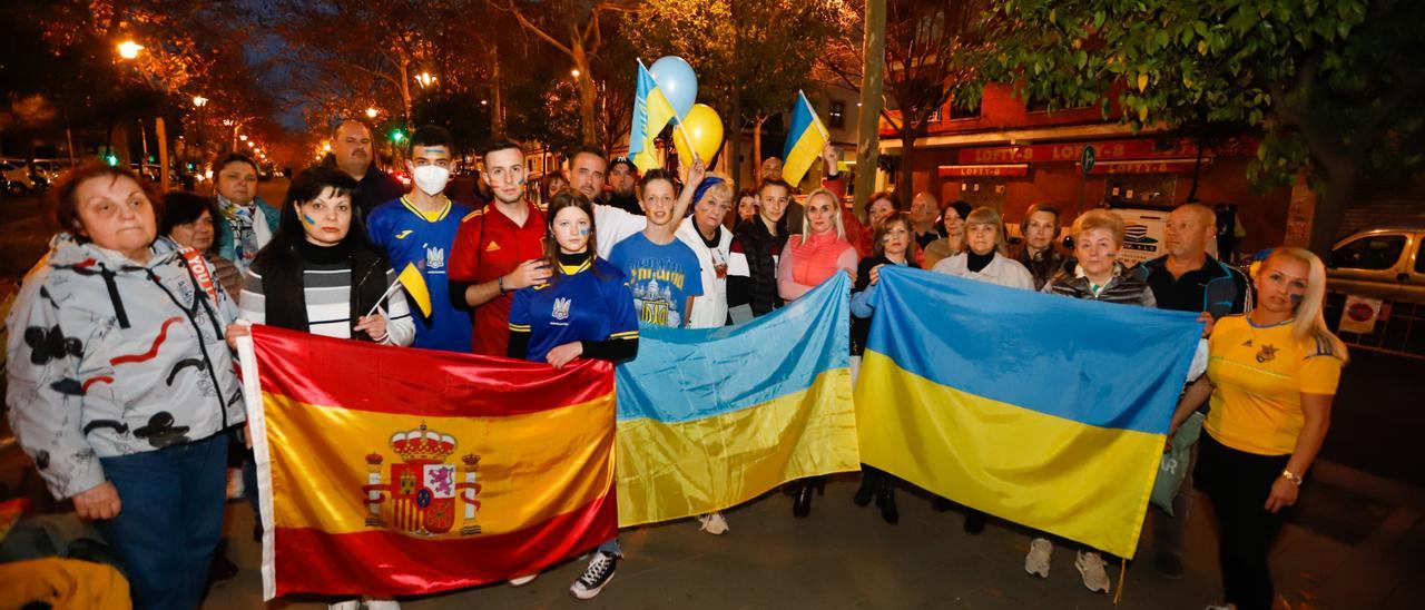 Concentración de ucranianos residentes en España
