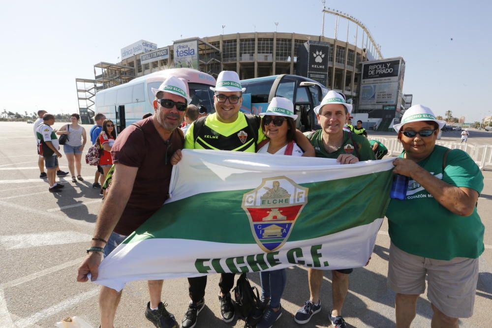 Unos 500 seguidores del Elche estarán con el equipo tratando de darle el último empujón en un duelo en el que está en juego el retorno a Segunda División.