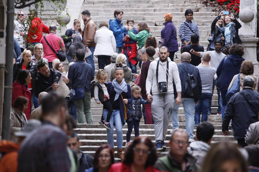 Girona es torna a omplir de visitants el darrer cap de setmana de Temps de Flors