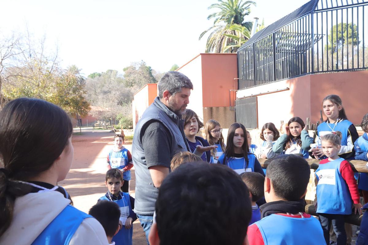 Una de las actividades navideñas dentro del Centro de Conservación.