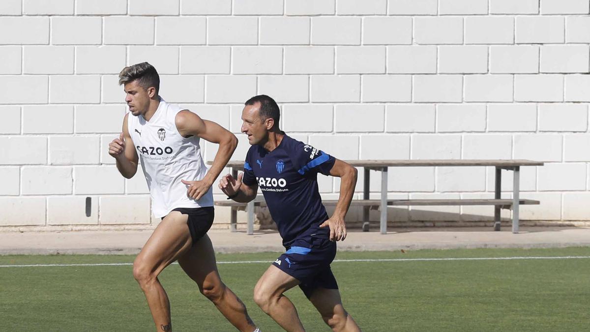 Entrenamiento previo a la segunda jornada de Laliga frente al Athletic de Bilbao