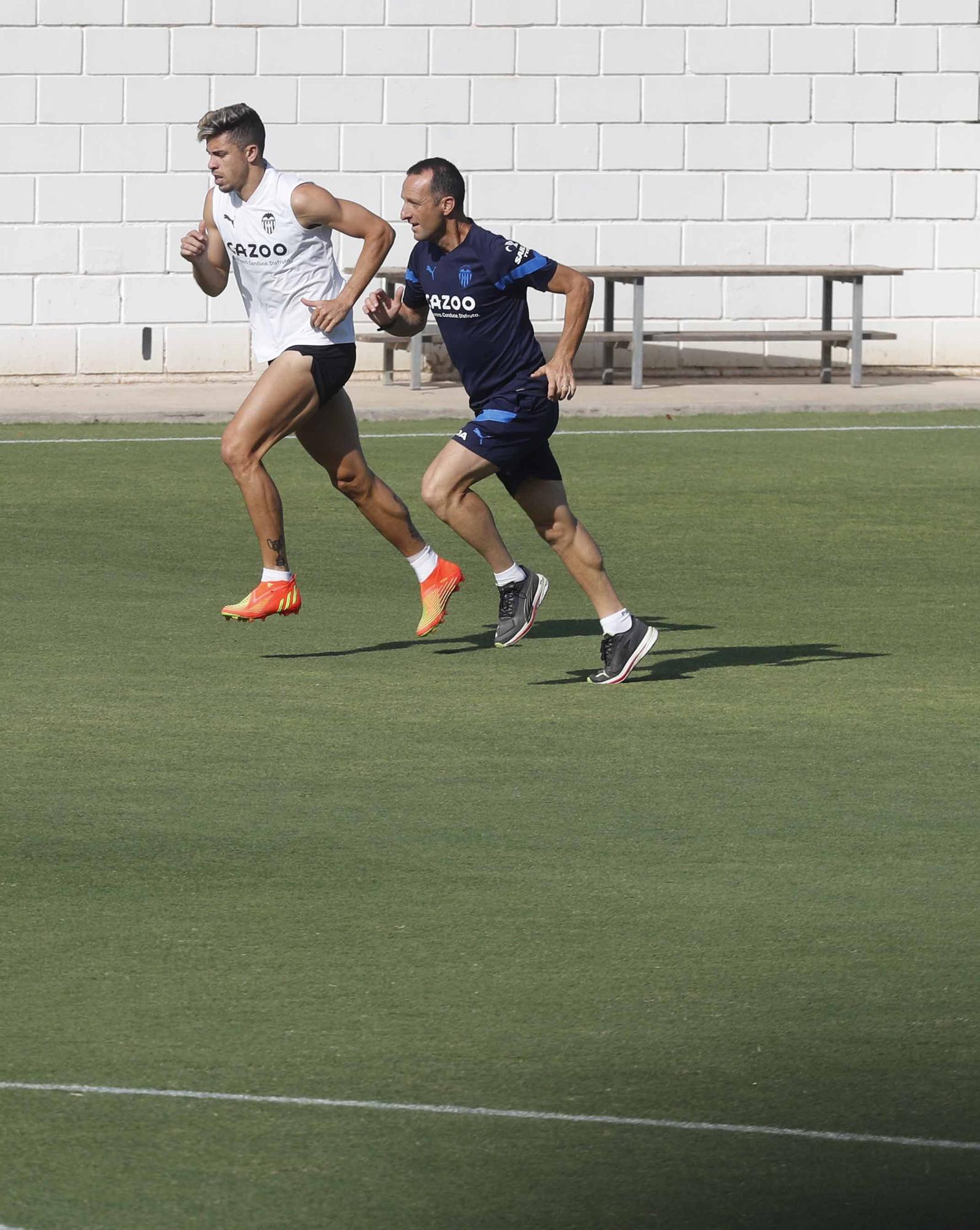 Entrenamiento previo a la segunda jornada de Laliga frente al Athletic de Bilbao