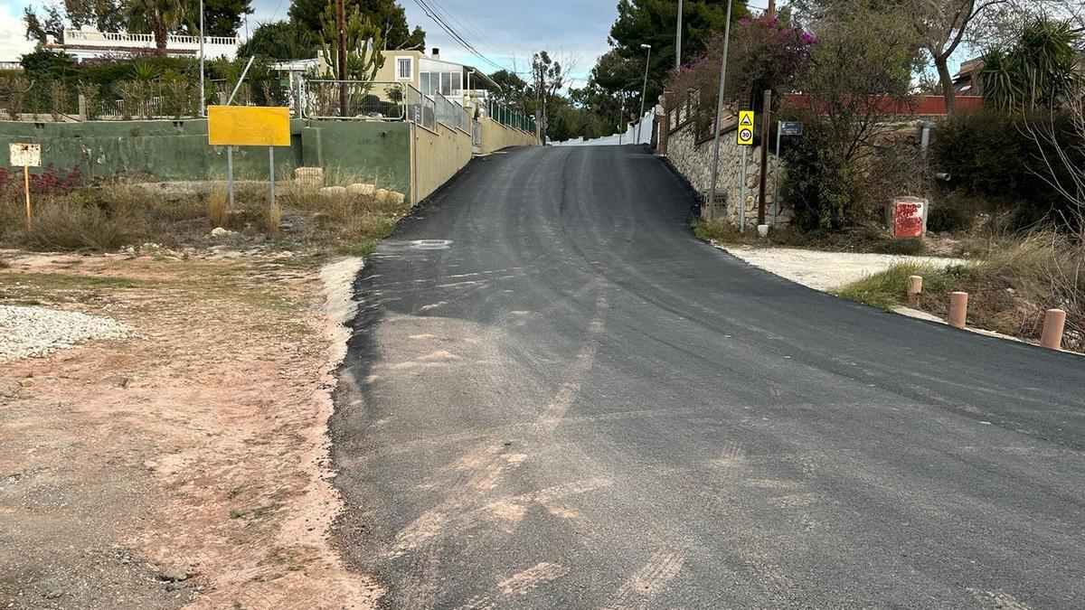 Obras de asfaltado en la zona del Pozo San Antonio