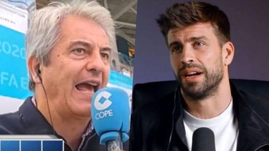 Manolo Lama y Gerard Piqué.