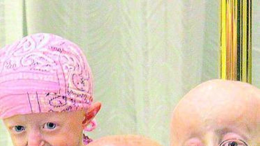 Un grupo de niños estadounidenses afectados por progeria.