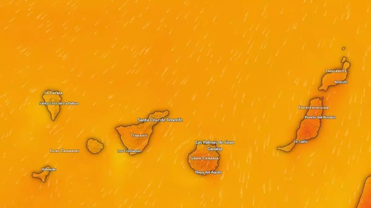 La Aemet prevé calima y viento fuerte este domingo en Canarias