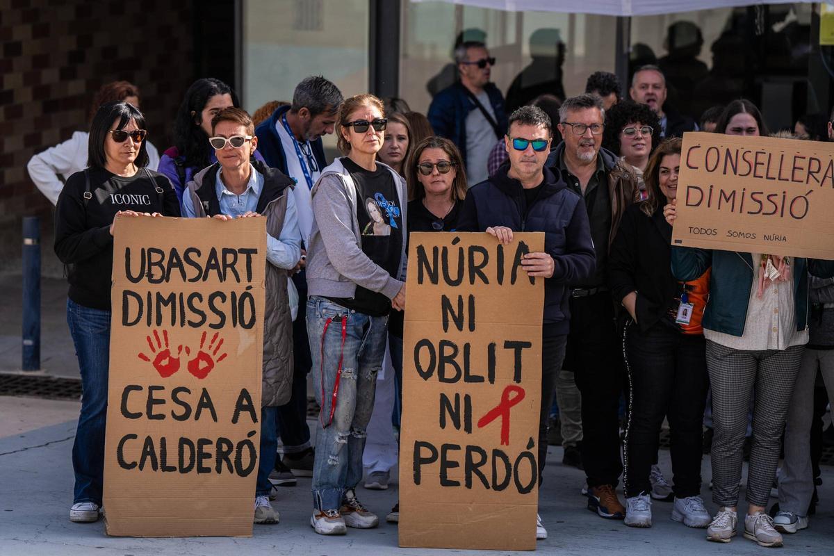 Concentración en Brians 2 por la muerte de Núria, la cocinera asesinada