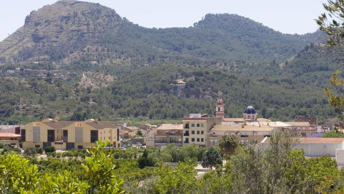 Vista del núcleo urbano de Albalat dels Tarongers.