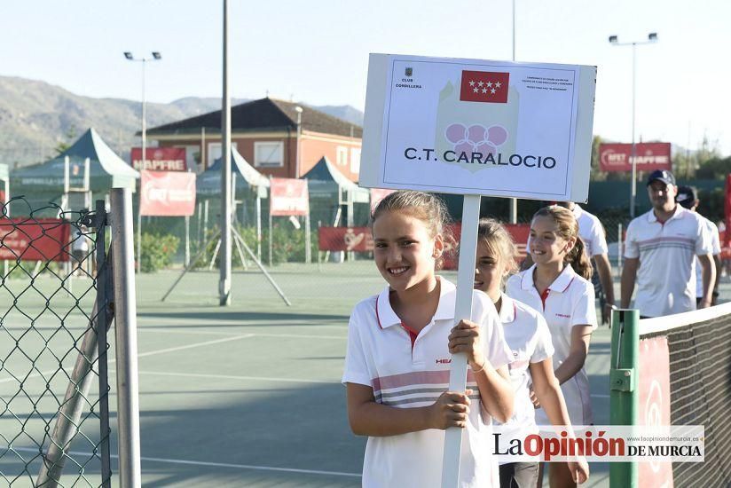 Inauguración del Campeonato Nacional de Tenis Alevín en el Club Cordillera