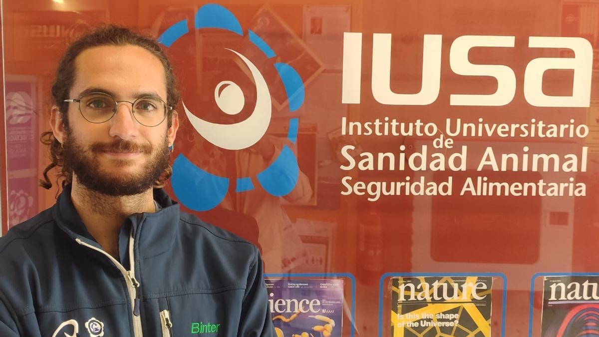 Pablo Díaz, doctorando del Instituto Universitario de Sanidad Animal y Seguridad Alimentaria (IUSA) de la ULPGC.