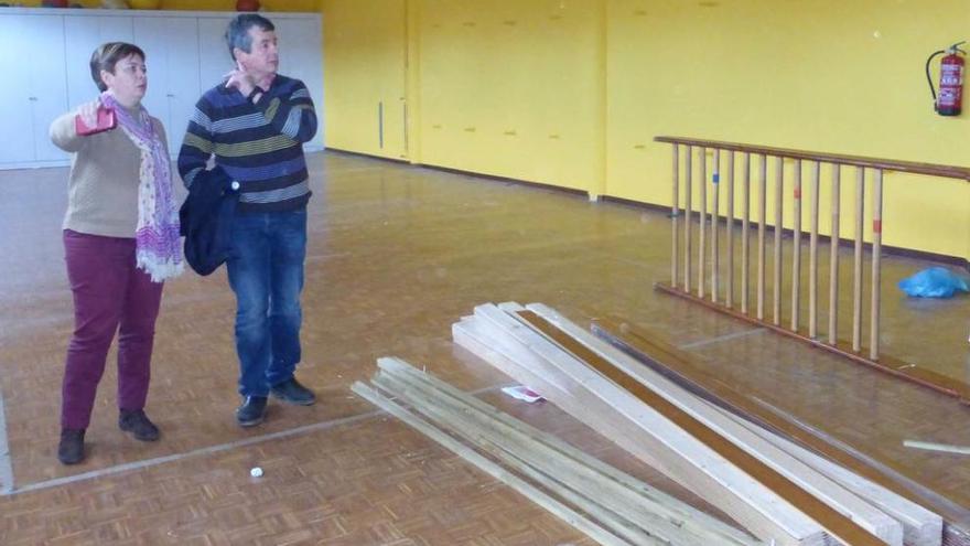 Susana García y José María Vega, en el gimnasio.