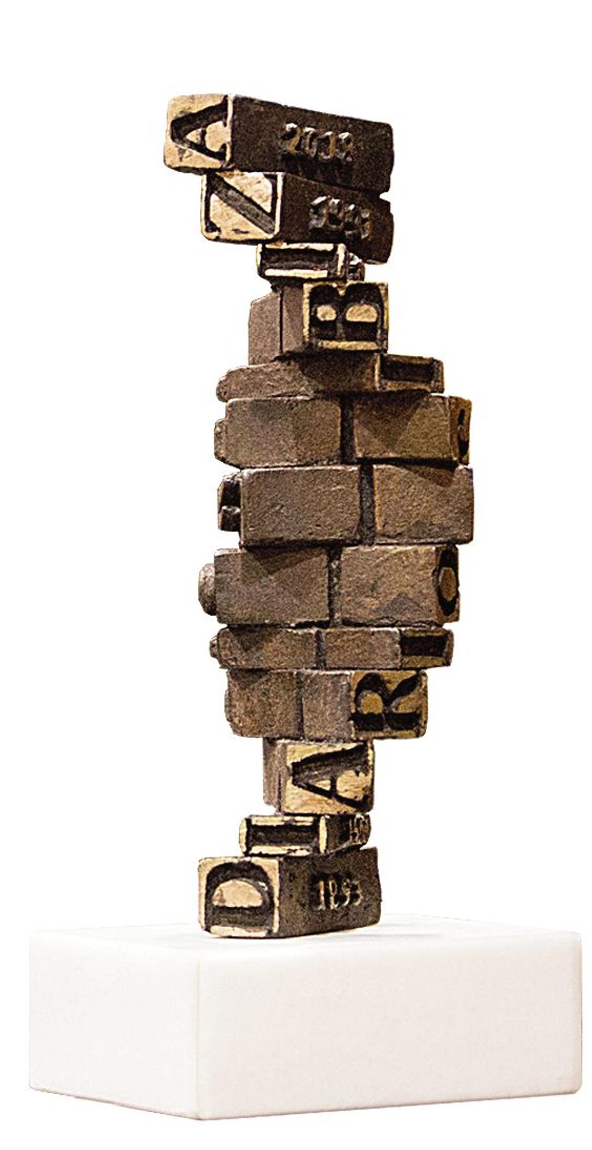 La escultura creada  por el artista ibicenco Pedro Hormigo.  D.I.