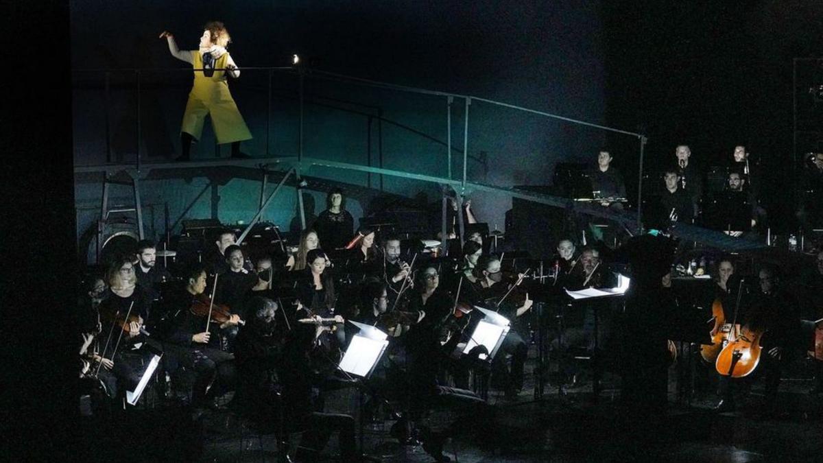 L’assaig de «The silence of sound», ahir a l’Auditori.  | MARC MARTÍ