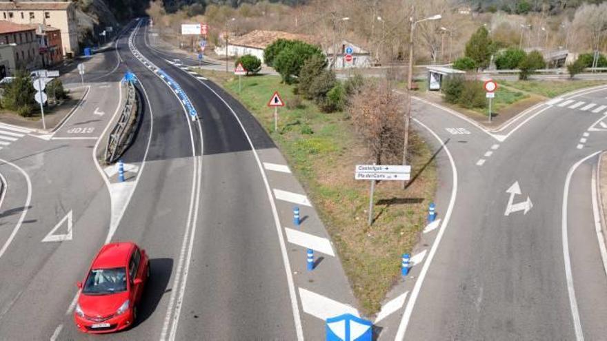 Tram fins on ja s&#039;ha actuat abans d&#039;entrar a la travessera de Castellgalí